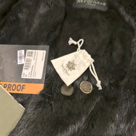Mr. and Mrs Italy Real Fur Lined Army Green Parka Jacket XS - Picture 7 of 11